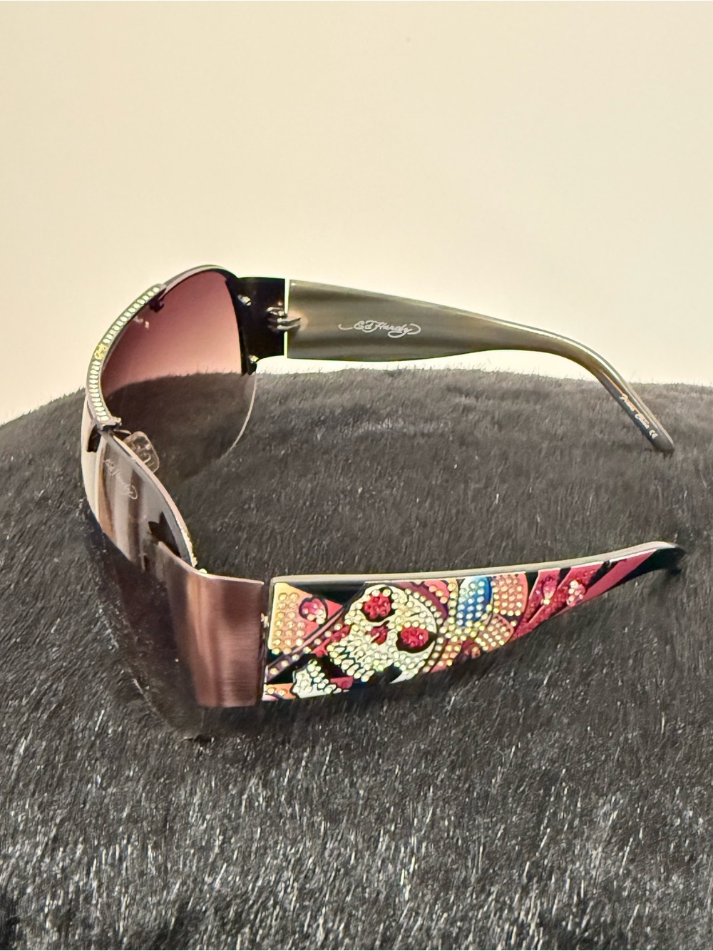 Ed Hardy Vintage Embellished Sunglasses